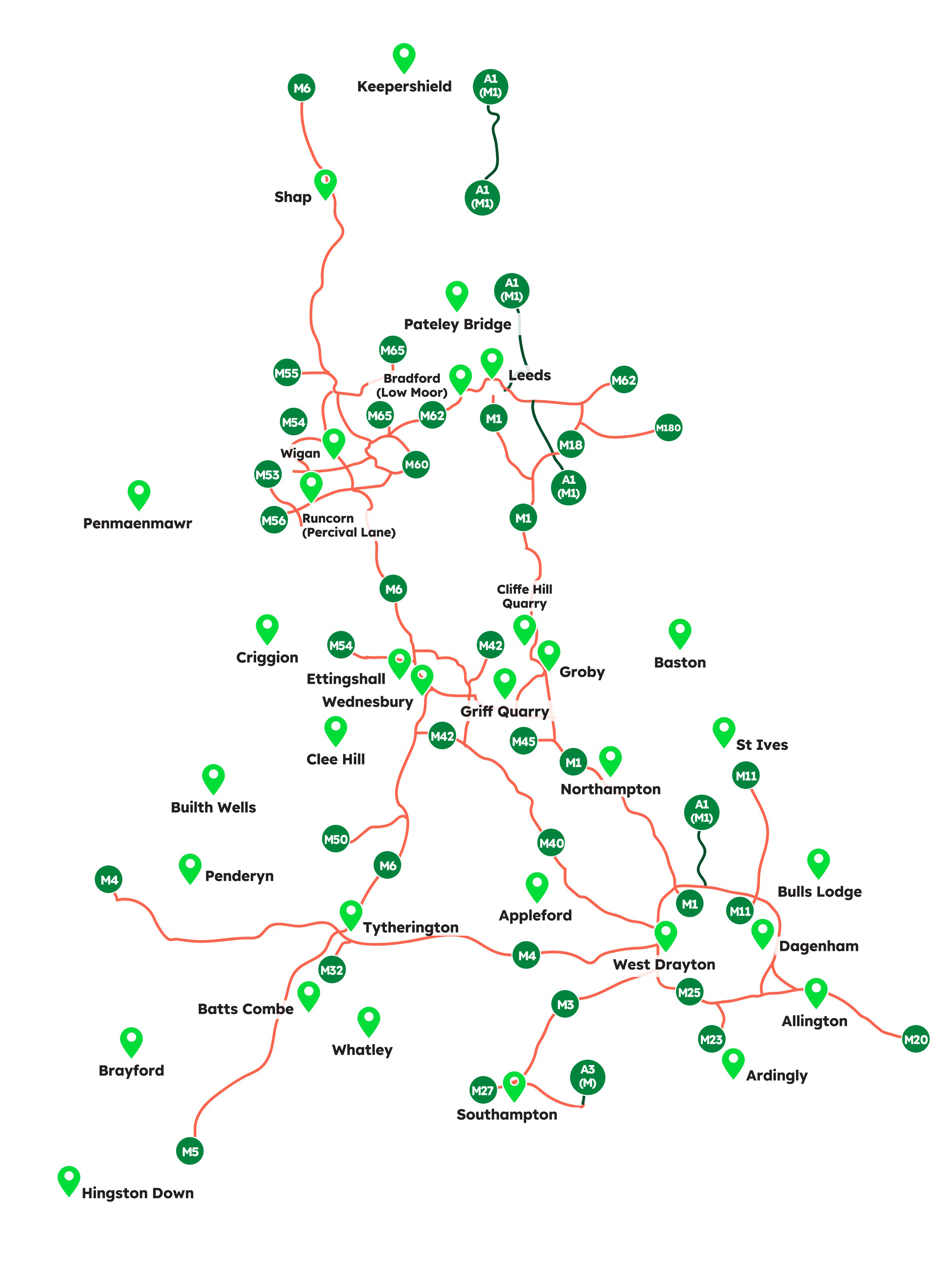 Asphalt Area Sales Map