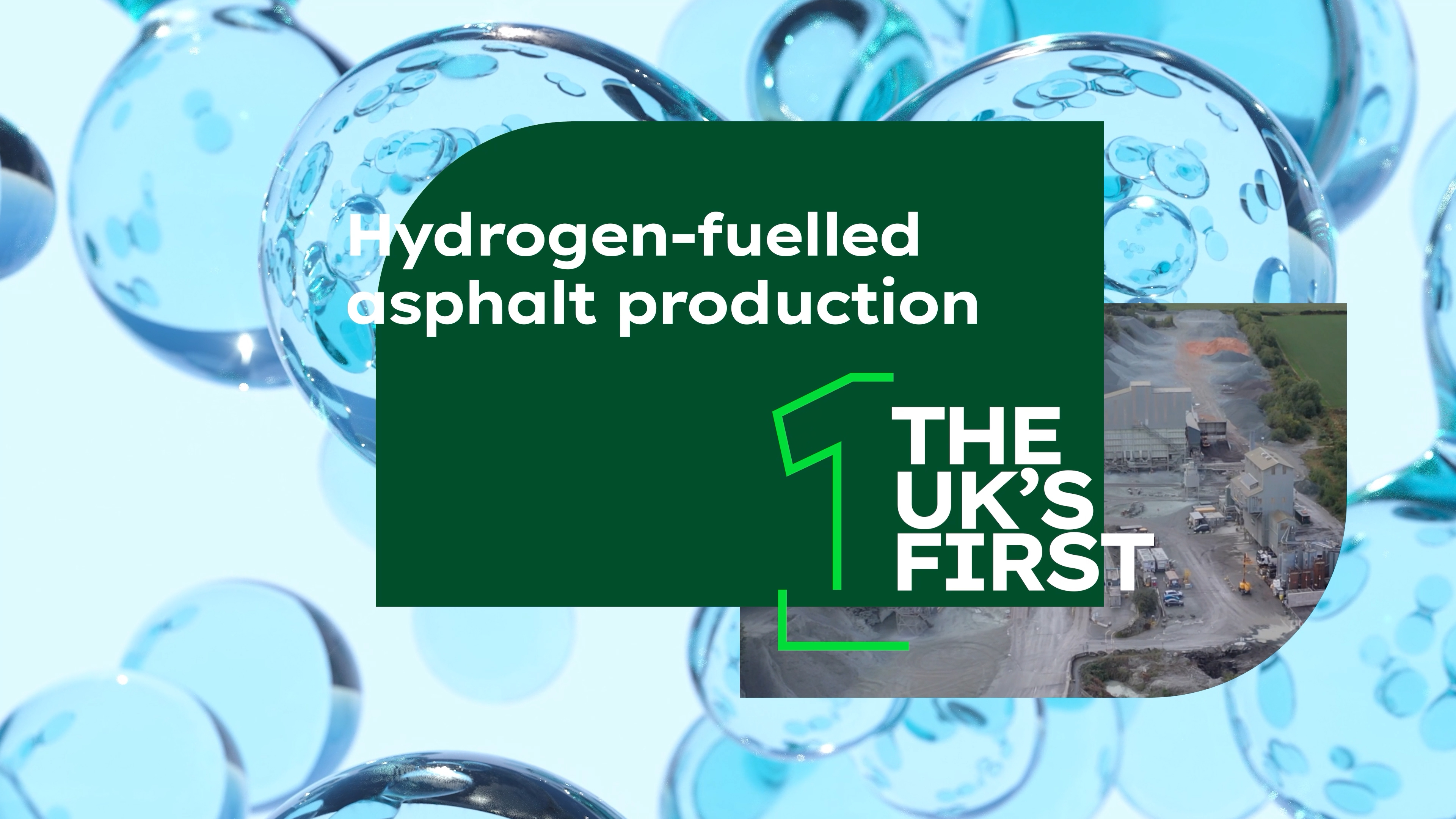 The UK’s first hydrogen fuelled asphalt plant