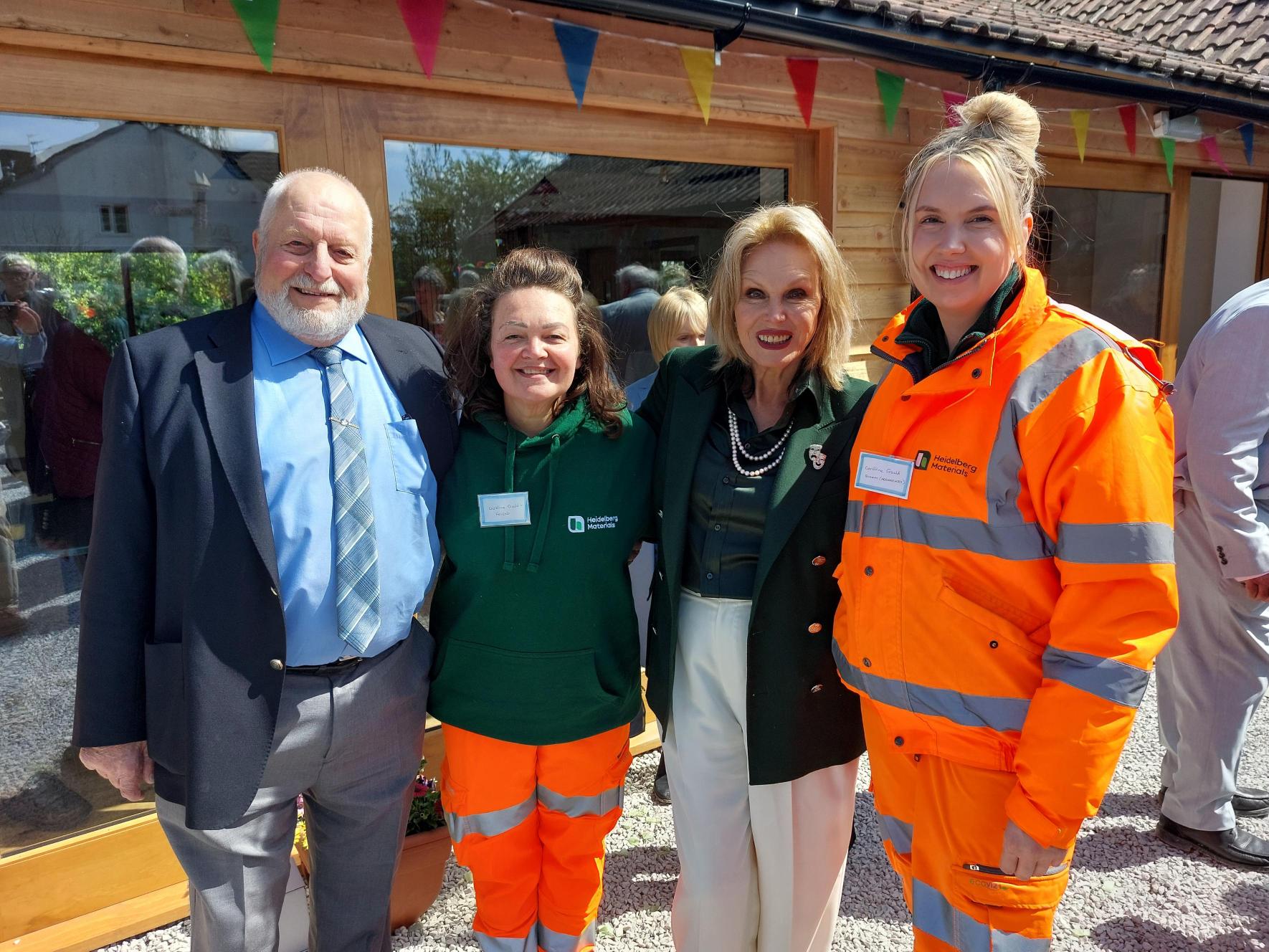 Frankie Howerd Trust pictured with President Dame Joanna Lumley