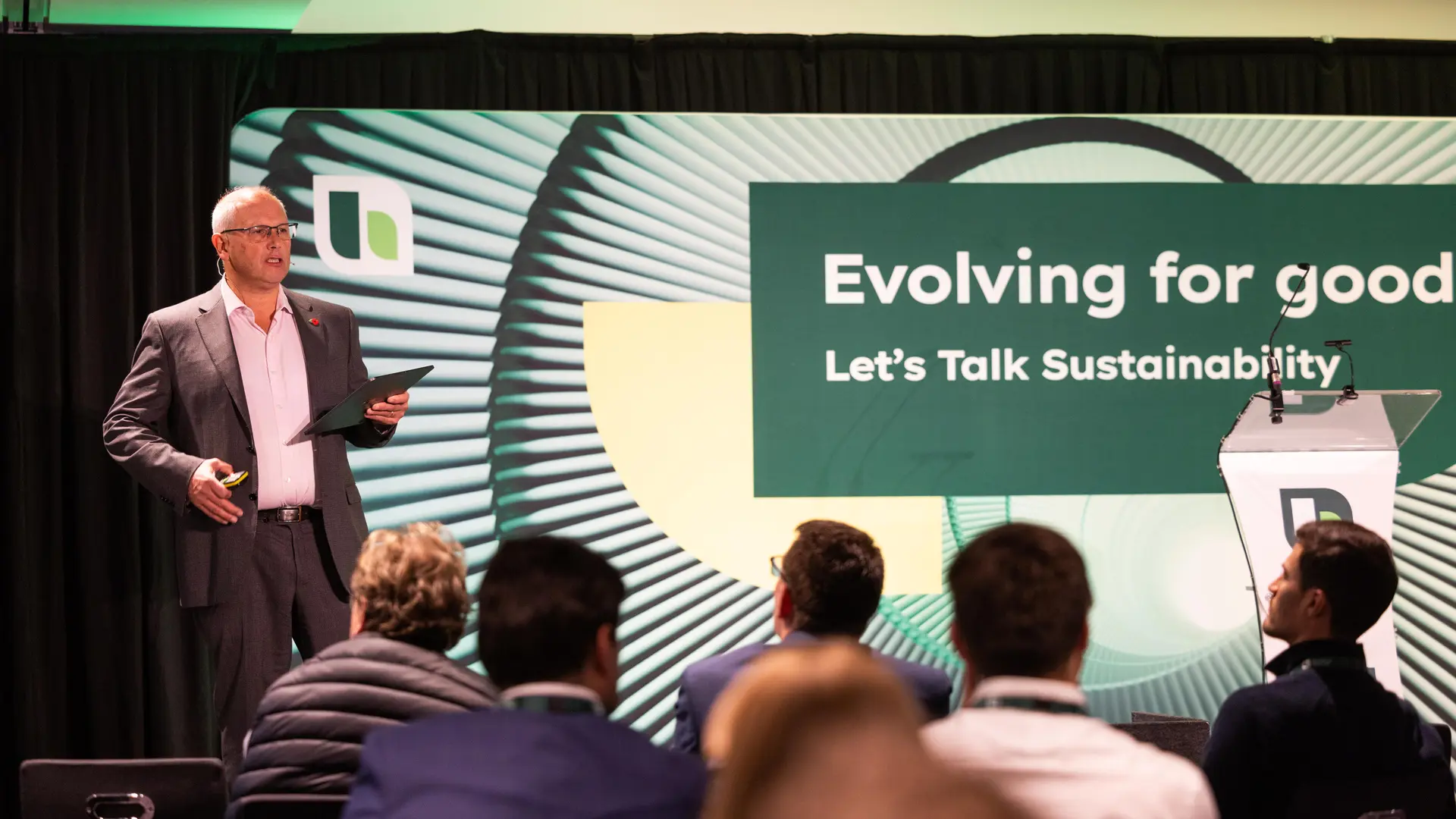 Simon Willis opening talk at 2024 Let's Talk Sustainability Evolving for goodevent