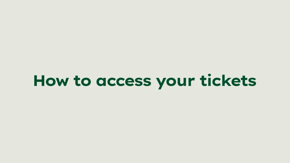 How to access your tickets on Hub
