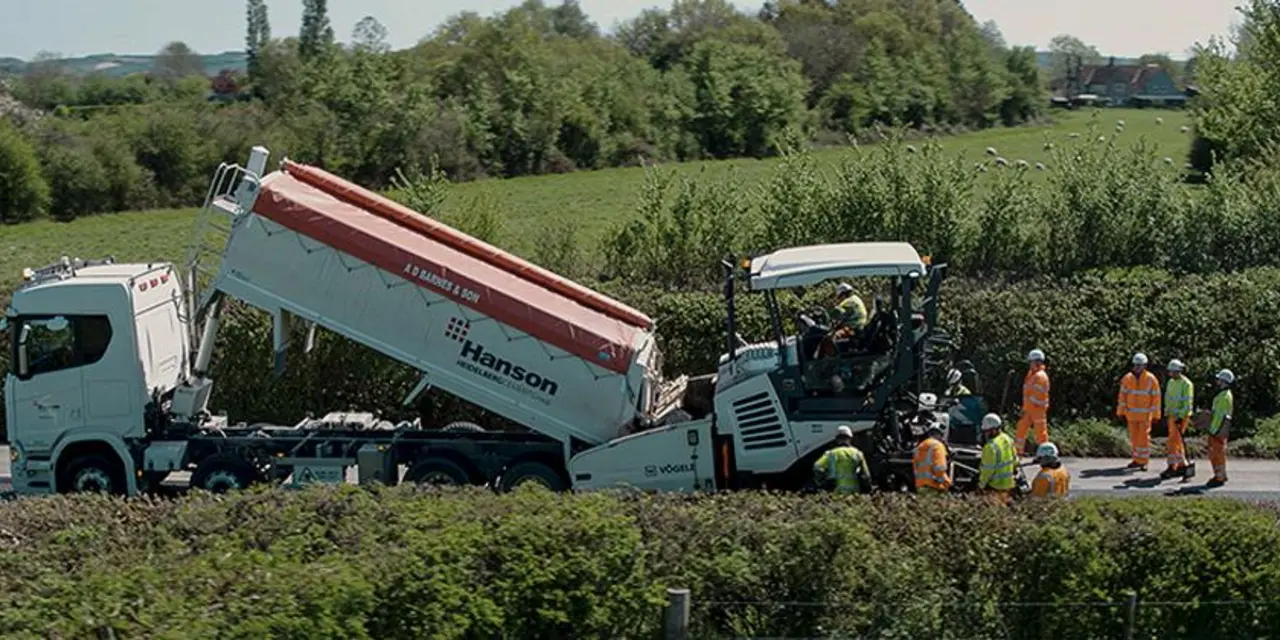 Reduced carbon asphalt solution trialled on Dorset road