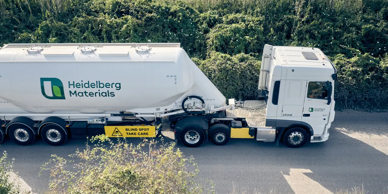 Heidelberg Materials UK cementation truck