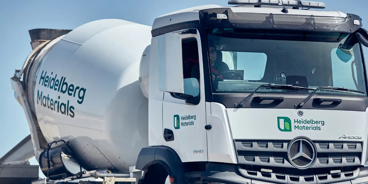 Heidelberg Materials concrete mixer truck