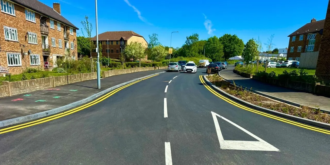 Lower carbon road improvement scheme delivered with Kenson Highways